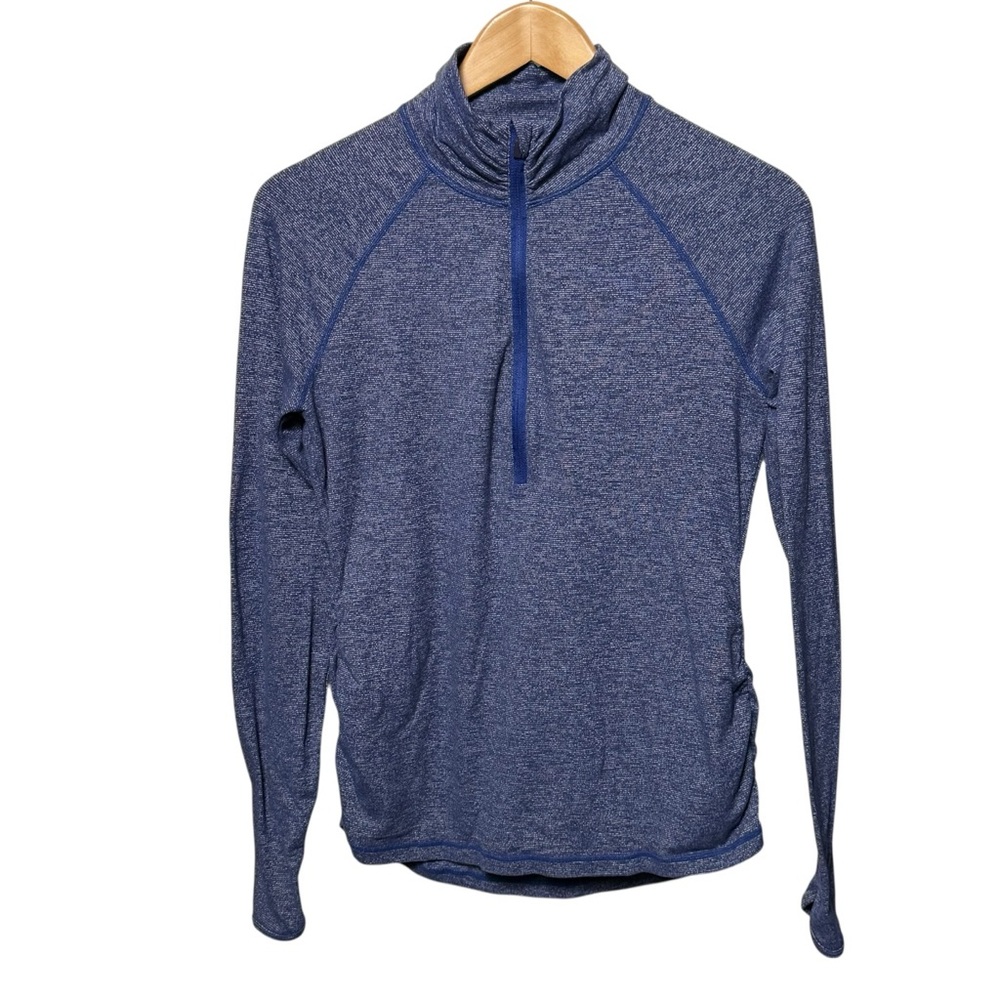 🔵 3/$18 - Women’s Athletic 1/4 zip Blue Hoodie Top